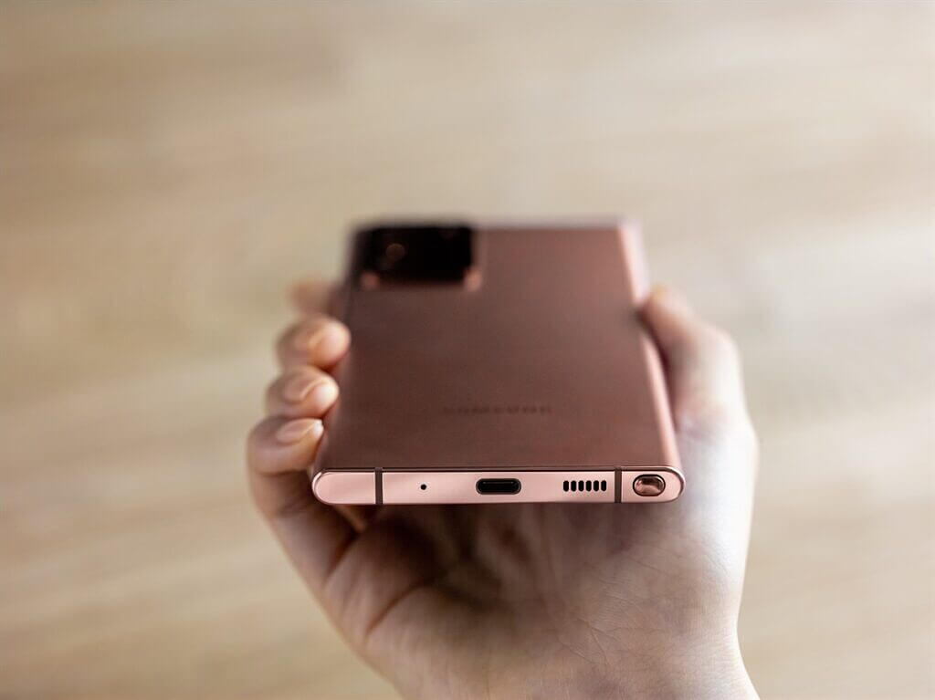 Tampak Samsung Galaxy Note tanpa headphone jack